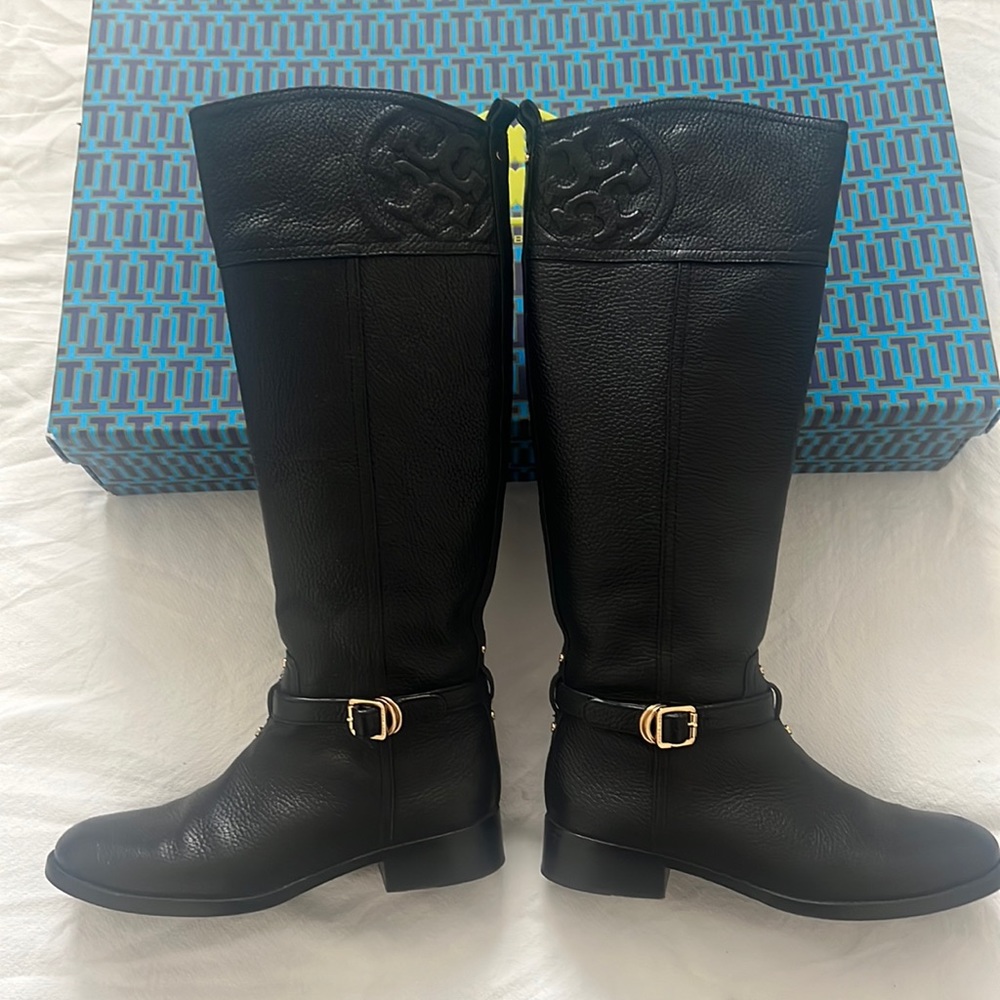 Tory Burch Marlene Riding Boot - Tumbled Leather